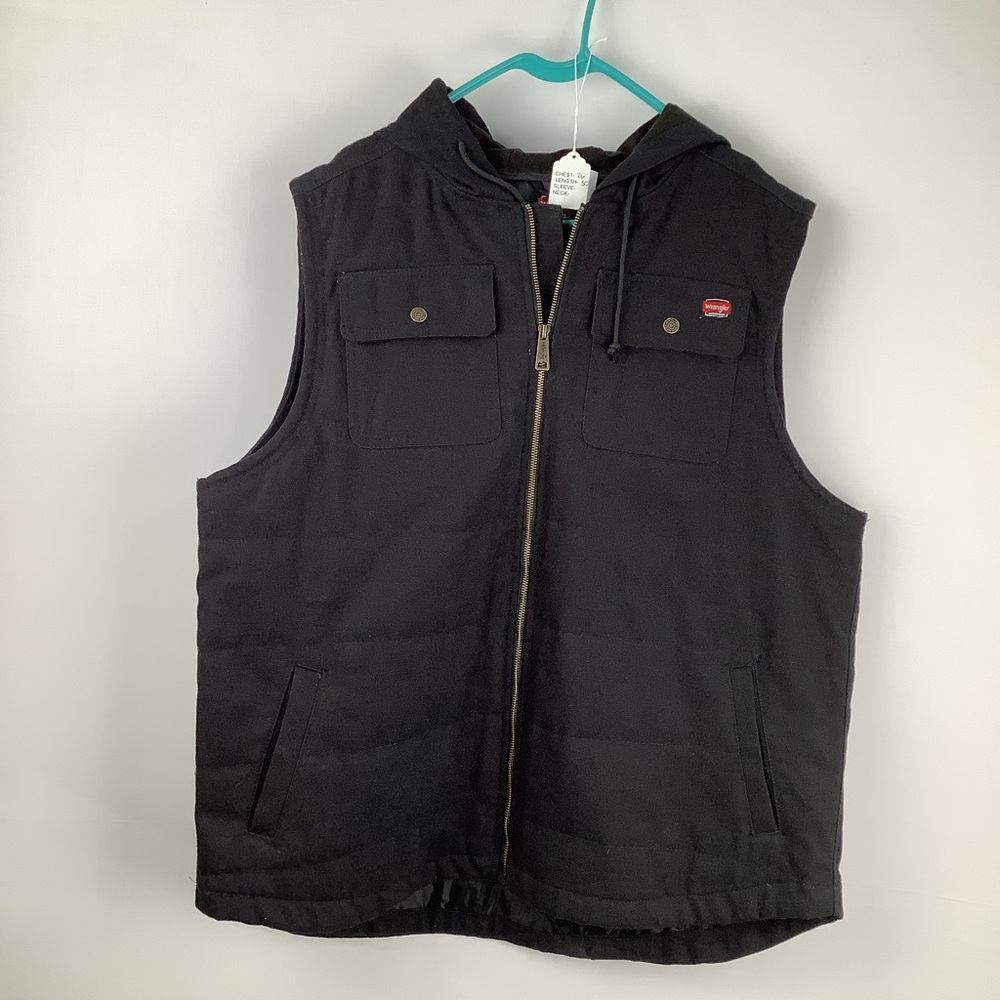 Wrangler Workwear Men's Quilted Duck Vest size 2X